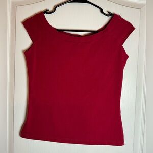 Energie Red Cotton Blend Top